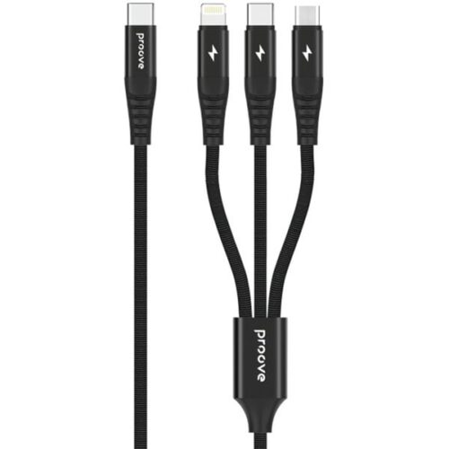 Cable Proove Hydra 3 in1 Type-C + Micro USB + Lightning (1m)