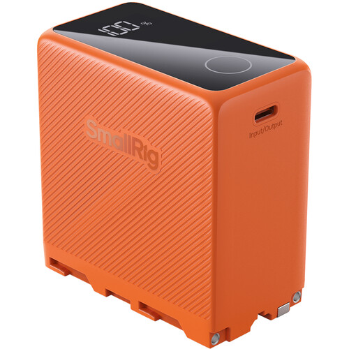 SmallRig L-Series/NP-F970 USB-C Rechargeable Camera Battery (Orange)