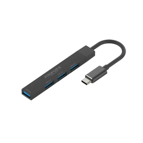 Promate 4-in-1 Multi-Port USB-C Data Hub