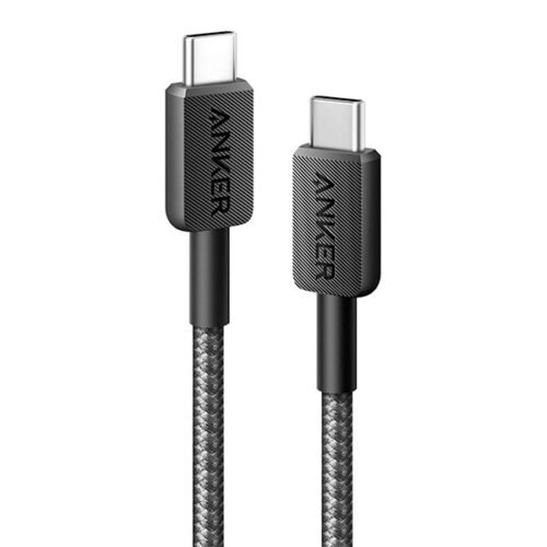 Anker USB-C to USB-C Cable (3ft, 240W, Braided) – A81D5H11 – Black