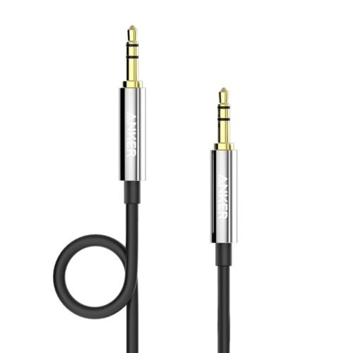 Anker 3.5mm Premium Auxiliary Audio Cable (4ft / 1.2m) – A7123H12 – Black