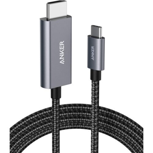 Anker Nylon USB-C to HDMI 4K Cable (6ft) Nylon Braided – A8730H11 – Black