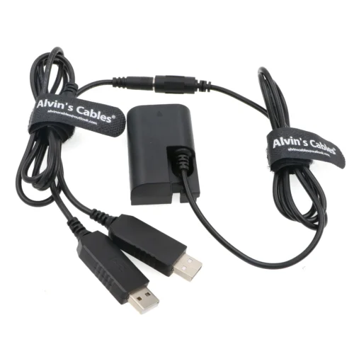 DR-E6 DC Coupler LP-E6 USB Power Adapter Connector Dummy Battery