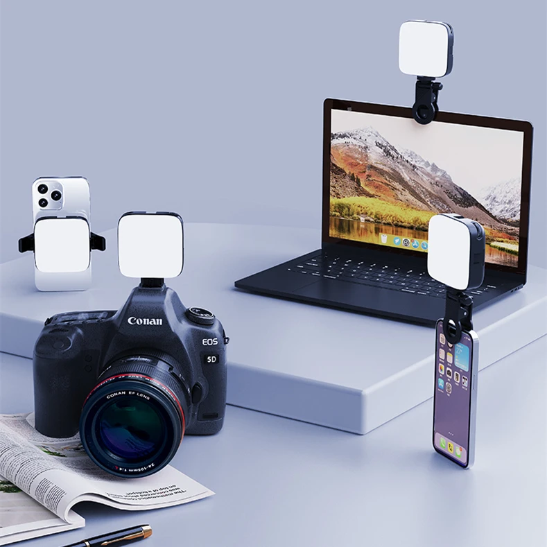 M11 RGB Full Color Rechargeable Led Filming Clip Phone Light Portable Selfie Light for Photography Video Recording Makeup