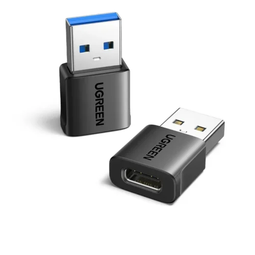 UGREEN US701 USB-A Male to USB-C Female Adapter  10GBs Transfer Speed Set 2-Pack