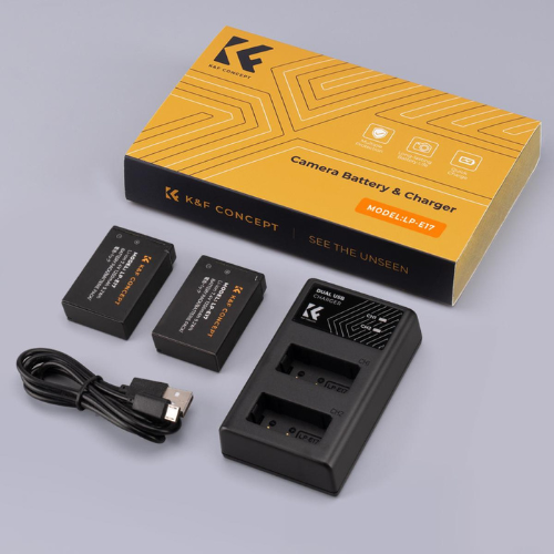 K&F Concept LP-E17 Dual Battery + Charger