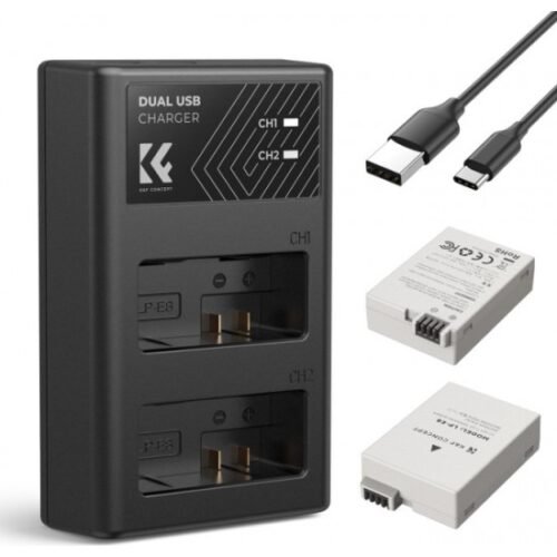 K&F Concept LP-E17 Dual Battery + Charger