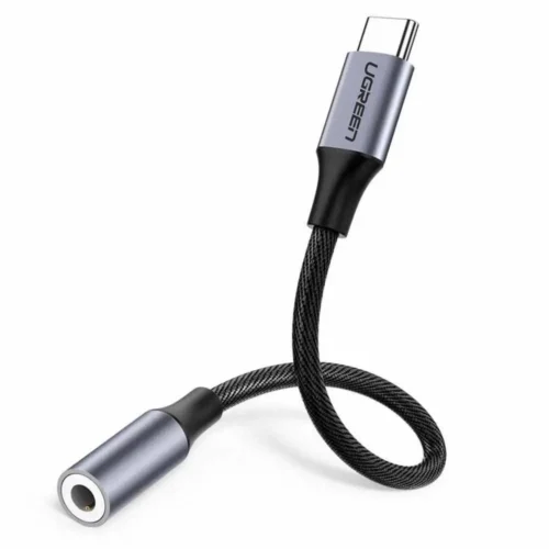 UGREEN AV142 USB C to 3.5mm Jack Female Cable 10cm -Gray