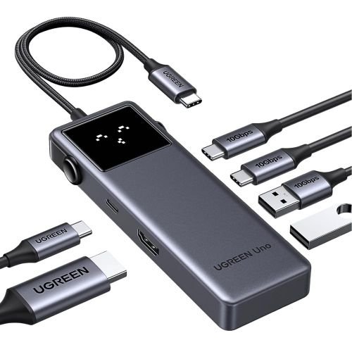 UGREEN CM888 7 -In -1 UNO  docking Station- USB-C to  1*USB-C 3.0 /2*USB A 3.0/1*USB-A 2.0 / RJ45/HDMI 4k @60hz  with USB C PD(100W)
