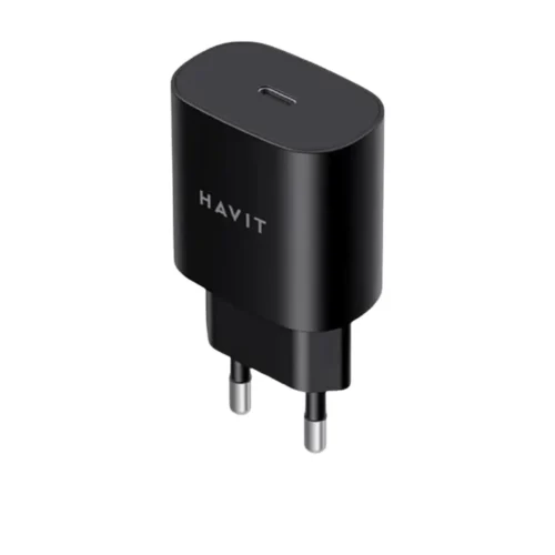 Havit UC25W Wall Charger PD Type-C 25W Fast Charger - Black