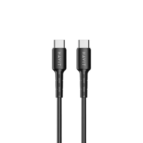 HAVIT HVCB-CB6235-BK PD60W USB-C to USB-C 2-in-1 High-speed Charging