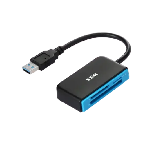 SSK SCRM330 USB3.0 Card Reader Support SD/TF/CF Card