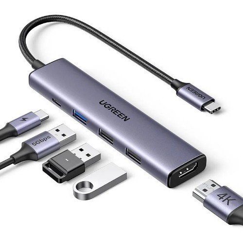UGREEN 5-in-1 USB Type-C Multifunction Adapter – CM478 – 15495
