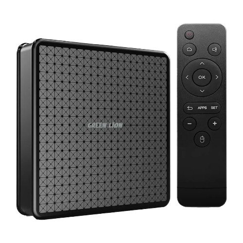 Green Lion Android TV Box 4K with Remote Control