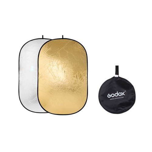 Godox 120cm x 180cm (47”x71”) 2 in 1 Collapsible Light Reflector (Gold & Silver)